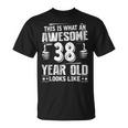 38歳の誕生日プレゼントは私に38歳をもたらしました 良い 面白い 38歳 Tシャツ