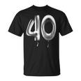 40歳の誕生日バルーン装飾バルーン40年目 Tシャツ