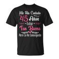 45 Cumpleaños 45 Años Hecha En 1980 Regalos Camiseta unisex