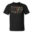 50歳の誕生日プレゼント 男性用 1975年8月 50歳 誕生日 Tシャツ