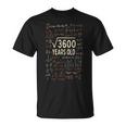 60 Años Cumpleaños Raíz 3600 Mates Ingeniosointage Camiseta unisex