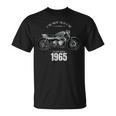 60 歳の誕生日男性オートバイ バイクに乗る人 1965 Tシャツ