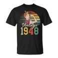 77 Años Edición Limitada 1948Intage 77 Cumpleaños Camiseta unisex