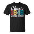 80歳クラシック1945年限定版レトロ80歳の誕生日 Tシャツ