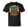 Abril 1985 40 Años Hombre Cumpleaños Regalo Abril 1985 Camiseta unisex
