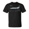 Avión De Combate Mig-21 Diseño De Avionesoviéticos De La Guerra Fría Camiseta unisex