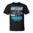 Awesome Trucker セミトラックドライバー ビッグリグ トラッカー Tシャツ