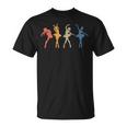 Bailarinas Retro Bailarinas De Balletintage Camiseta unisex