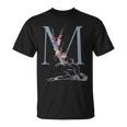 Balla バレリーナ イニシャル 名 M ダンス モノグラム バレエ Tシャツ