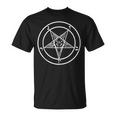 Baphomet De Pentagrama Para Hombre Diseño De Pentagrama Invertido In Mangas Camiseta unisex