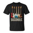 Bassoholic ベースギタープレーヤーのベーシストのコレクターのためのギフトbass Tシャツ