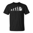 Baterista Evolución Divertido Música Percusión Fan Camiseta unisex