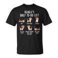Beagle Daily To Doリストドッグ Tシャツ