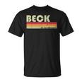 Beckurname 面白い レトロ ヴィンテージ 80年代 90年代 誕生日 再会 Tシャツ