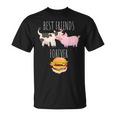 Best Friends Forever Beef Lover Pork Meat Bacon Burger Tシャツ
