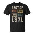 Best Of 1971 カセットテープ・レトロ 54歳の誕生日 Tシャツ