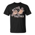 Better Together バレンタインデー カモノハシ カップル ラブ ハッピー Tシャツ