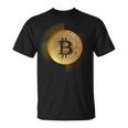 Bitcoin To The Moon And Back、ビットコイン暗号通貨グラフィック Tシャツ
