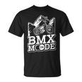 Bmx Mode On Biker Bicycle Bike Cyclist Extremeports Bmx Tシャツ