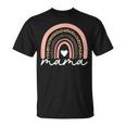Boho Rainbow Mama Leopard Mother's Day Cute Mom Heart Mommy T-Shirt