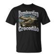 Bombadiro Crocodilo 面白いイタリアンブレインロットミームグラフィック Tシャツ