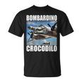 Bombardino Crocodilo イタリアンブレインロットミーム Tシャツ