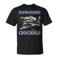 Bombardiro Cocodrilo Meme Italiano Brainrot Memes Bombardino Camiseta unisex