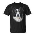 Border Collie Dog Motif Mandala Border Collie Camiseta unisex
