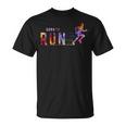 Born To Run マラソンランナー スポーツ カラフルtシャツ Tシャツ