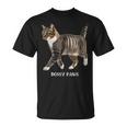 Bossy Paws 猫好き キジトラ白 猫ネタ 猫しもべ ツンデレ 猫飼い 猫オーナー 猫依存症 おもしろ Tシャツ