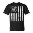 Boxerintage Boxing American Flag Boxing Distressed Tシャツ