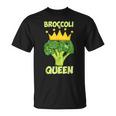 Broccoli Queen ブロッコリーの女王 ブロッコリー ベジタリアン・ベジタブル ブロッコリー Tシャツ
