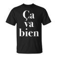 Caa Bien《サヴァビアン》【フランス語 文字】《白文字 ホワイト》メッセージ かわいい おしゃれ Tシャツ