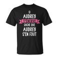 Cadeau Humour Prénom Personnalisé Audrey T-Shirt