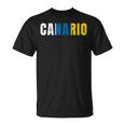 Canario Bandera Islas Canarias Canarias Bandera Camiseta unisex