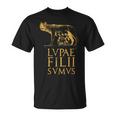 Cita Del Imperio Romano De Roma Antiguo Lobo Romano Camiseta unisex