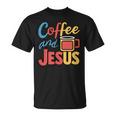 Coffee And Jesus Awesome Christian Caffeine Lover Church Tシャツ