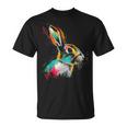Conejo Colorido Animal Motivo Arte Conejo Camiseta unisex