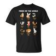 Cool Foxes Of The Worldかわいいキツネ動物愛好家ギフト Tシャツ