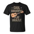Cool Grandpas Play ウクレレ ウクレレ ミュージックギター Tシャツ