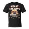 Corazón Bullmastiff Perro Divertido Regalo Bullmastiff Cachorro Camiseta unisex