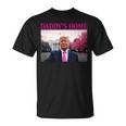 Daddy's Home President Donald Trump Pink Trumpelfie Tシャツ