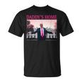 Daddy's Home President Donald Trump 2024 Pink Trump Tシャツ