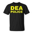 Dea Police Drug Enforcement Administration フロントとバック Tシャツ