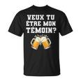 Demande Témoin Mariageeux Tu Être Mon Témoin T-Shirt