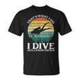 Diverintage Ocean Diver I Dive Camiseta unisex