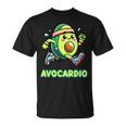 Divertido Aguacate Para Correr Fitness Ejercicio Cardio Regalo Para Hombres Y Es Camiseta unisex