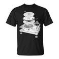 Dj Turntable 1210 Mk2 Exploded Blueprint Tシャツ