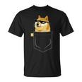 Doge コインロゴシャツ フェイクポケットシャツ Dogecoin To The Moon Tシャツ