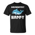 Dolphinately Happy ドルフィンズ イルカ 哺乳類 海 Dolphin ドルフィン Tシャツ
